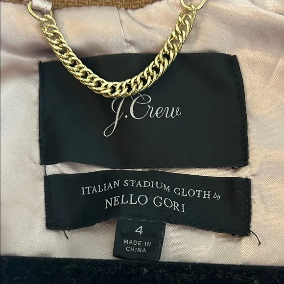 J. Crew Italian Stadium Cloth Wool Coat - Picture 4 of 11